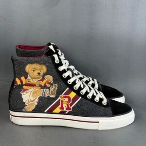 Polo Ralph Lauren Solomon II Men's sneaker Shoes Rugby bear size 8.5